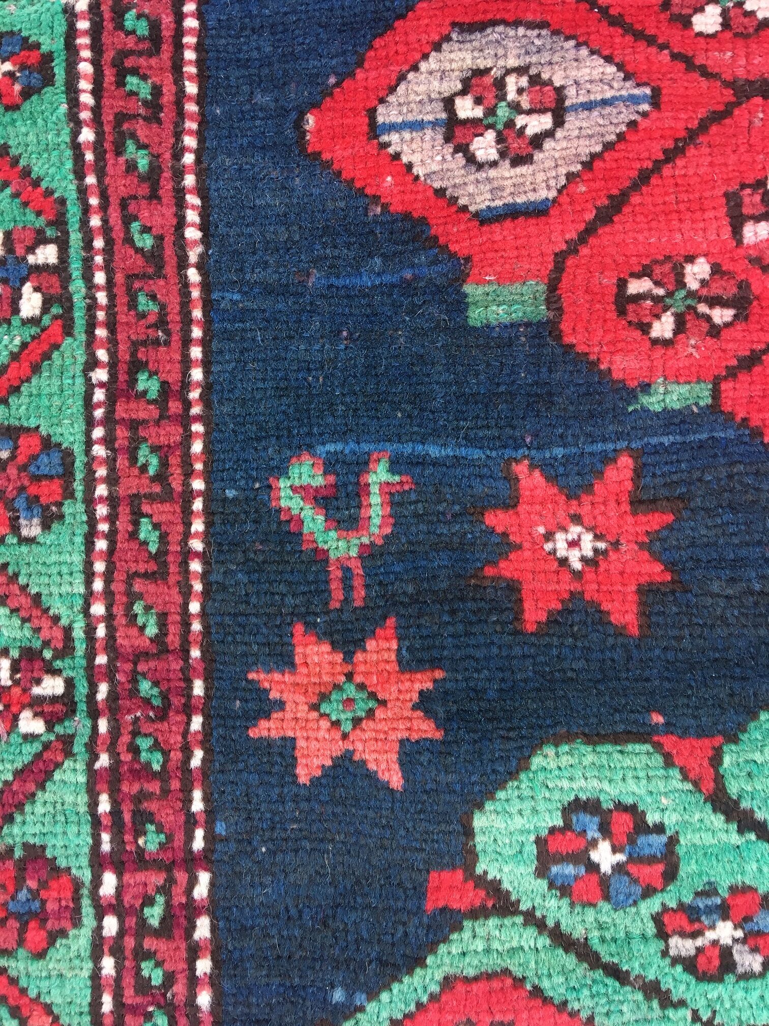 Caucasian kazak rug 223x122cm