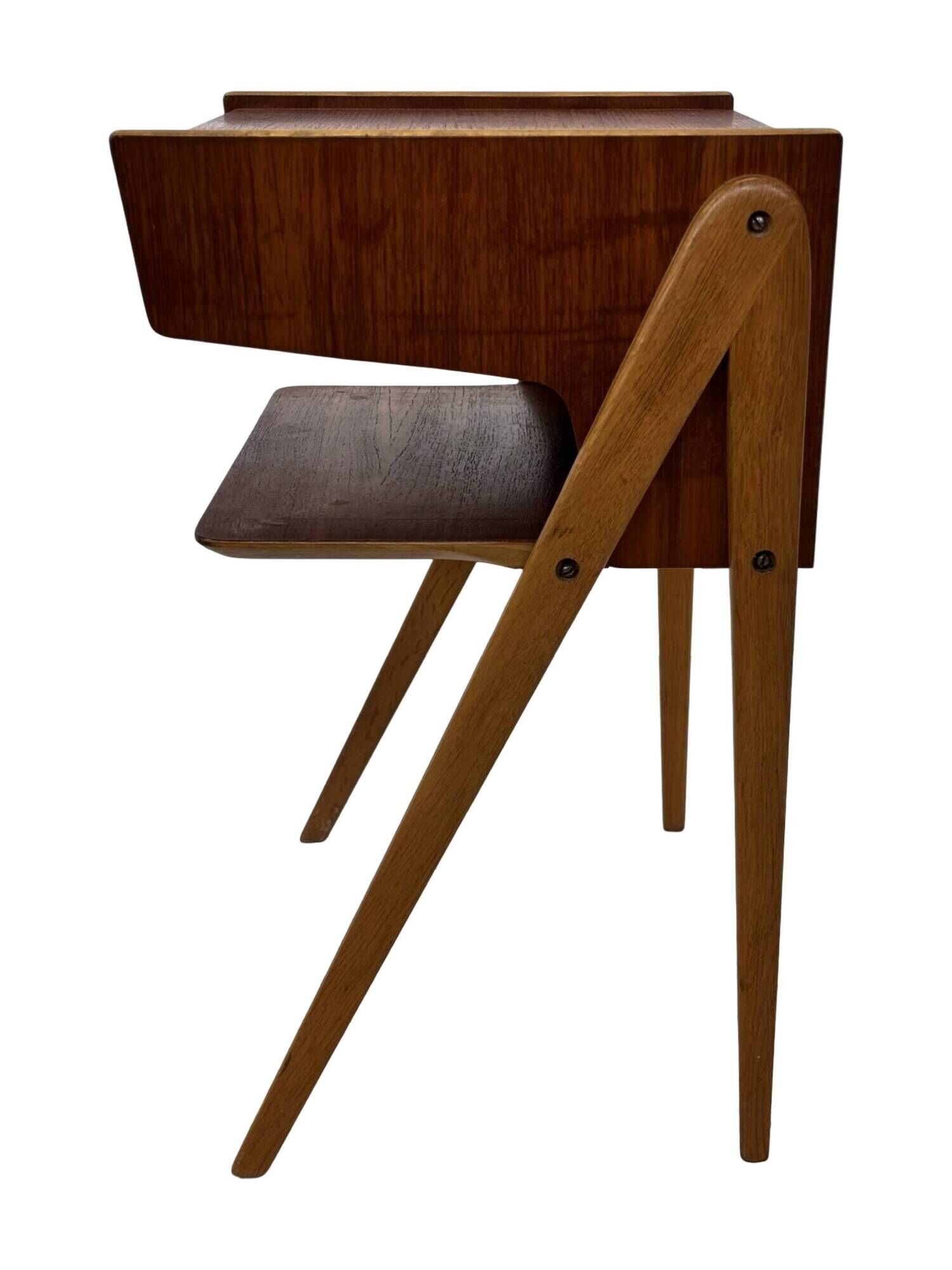 Vintage Scandinavian teak side table/bedside table and 60's Design
