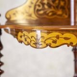 Late 19th Century Inlaid Corner Shelf, 1890s
