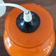 Vintage pendant lamp in orange opaline glass from the 70s