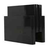 Black Kartell Magazine Rack by Giotto Stoppino