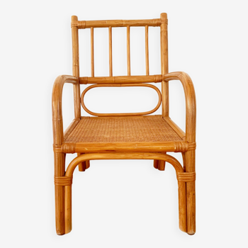 Rattan armchair from the 50s/60s