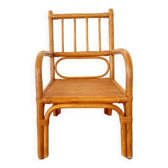 Rattan armchair from the 50s/60s
