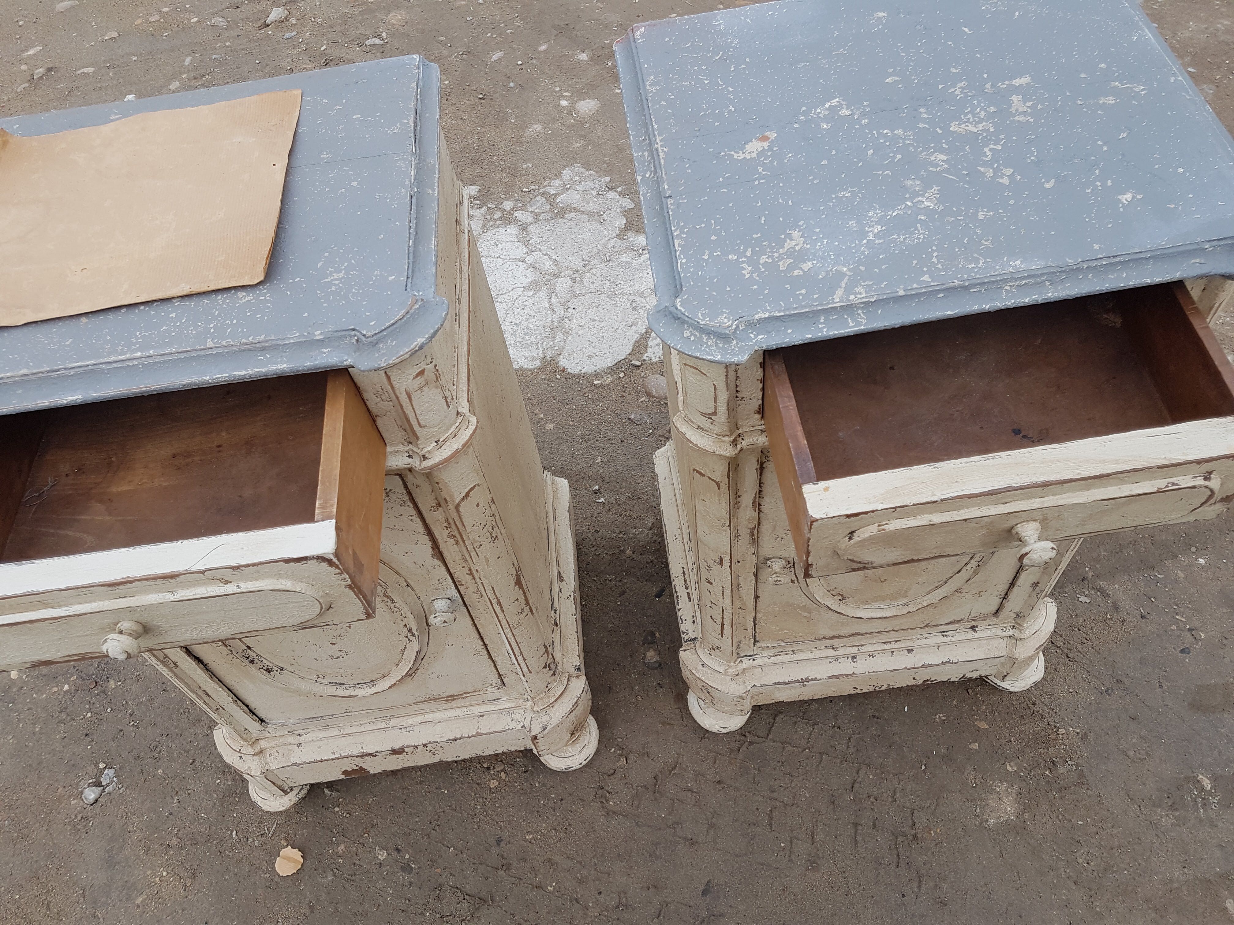 Pair bedside tables