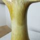 Handmade Ceramic Pitcher: 1970s LKC Pottery, Yellow Brown Glaze