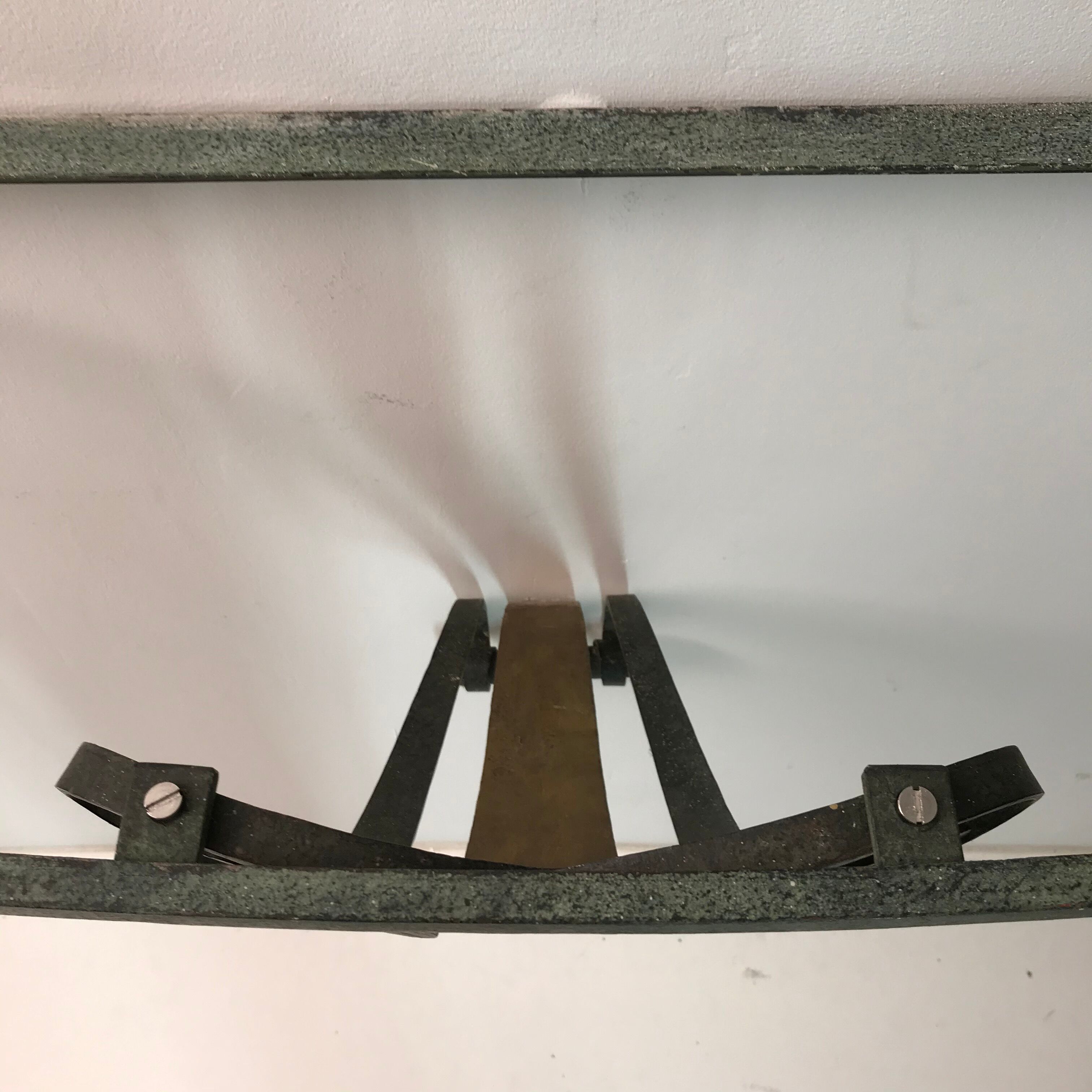 Wrought iron wall console