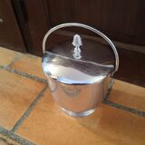 Vintage stainless steel ice bucket from the 70s
