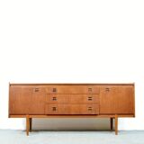 Midcentury teak and brass sideboard by Wrighton