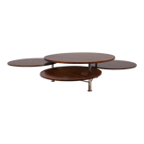 Coffee table with four rosewood tops, 1970s