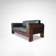 Bastiano 2-seater sofa by Afra & Tobia Scarpa for Knoll Int 1980s