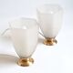 Pair of art deco glass lamps