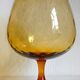 Empoli vase in textured blown amber glass from around 1960.