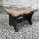 Walking stool feet in old wood