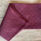Damassed tablecloth & its 10 plum-tinted napkins "la C" - linen