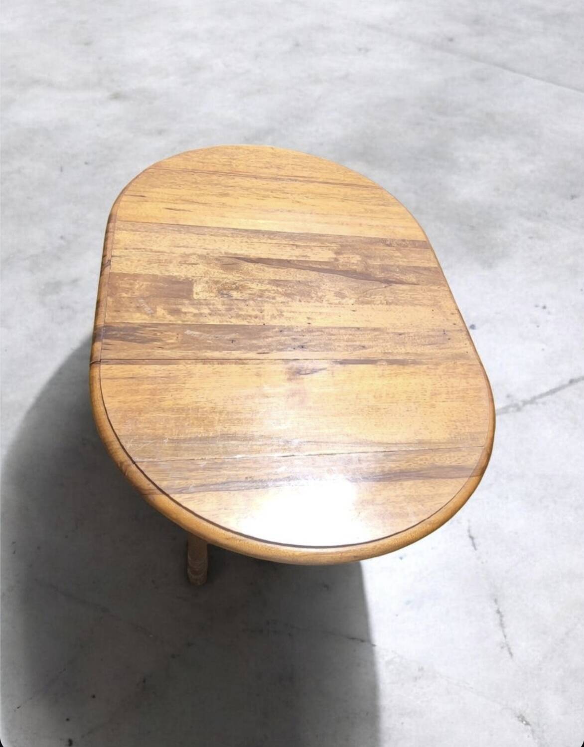 Small round table with flaps Louis Philippe Genuine