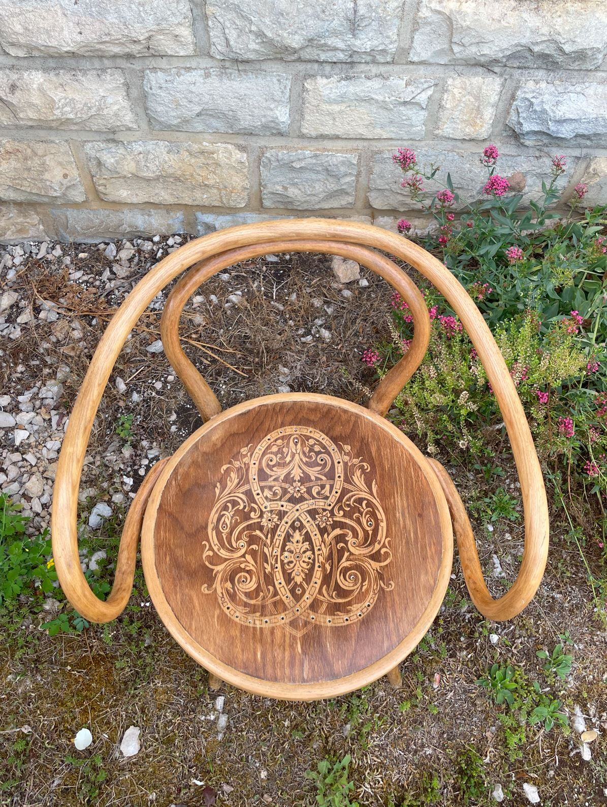 Jacob & Joseph Kohn curved wooden armchair 1940