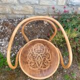 Jacob & Joseph Kohn curved wooden armchair 1940