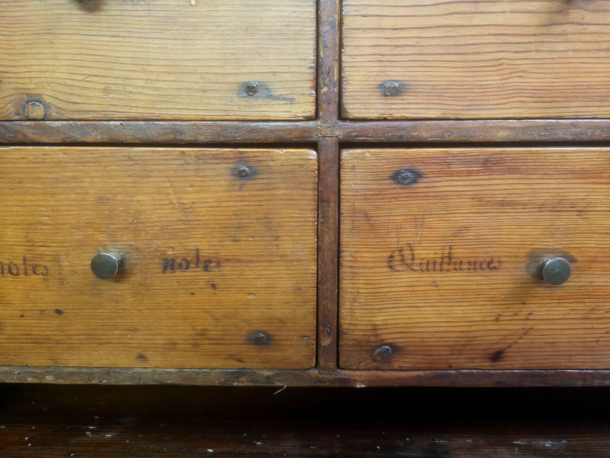 Old cabinet drawer 20-30s loom wood workshop