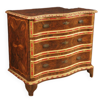 Commode incrustée génoise en bois du 20ème siècle