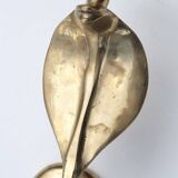 Large Brass Cobra Wall Candle Holder, 1970s
