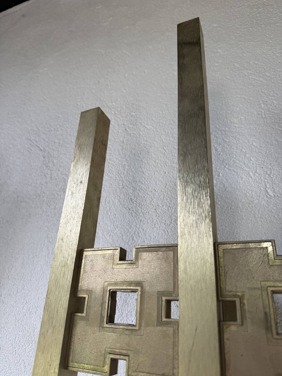 Pair of Regency brass wall lights in Italy