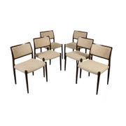 Set of 6 Model 80 Dining Chairs by Niels Otto Møller for JL Møllers Møbel