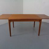 Extendable Teak Dining Table by Henning Kjærnulf for Velje Møbelfabrik, 1960s