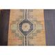 Vintage Turkish Oushak Handmade Wool Runner 89x344