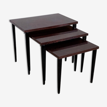 Vintage rosewood set nesting tables