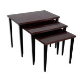 Vintage rosewood set nesting tables