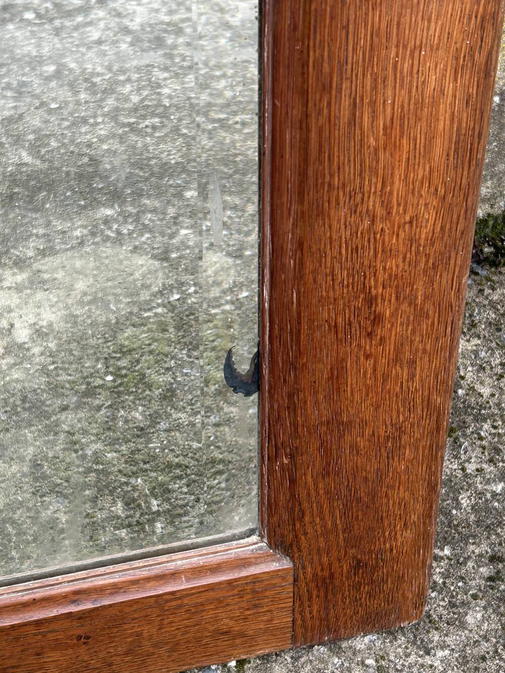 Large vintage wardrobe door mirror, 1930s.