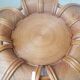 Vintage 1970s Rattan Marquetry Dining Table