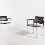 Set of 2 Scandinavian armchairs by Ilmari Tapiovaara for Asko