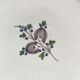 Assiette faience XIXeme décor fleurs "tulipes"