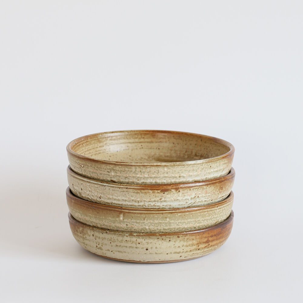 Set of 4 stoneware plates