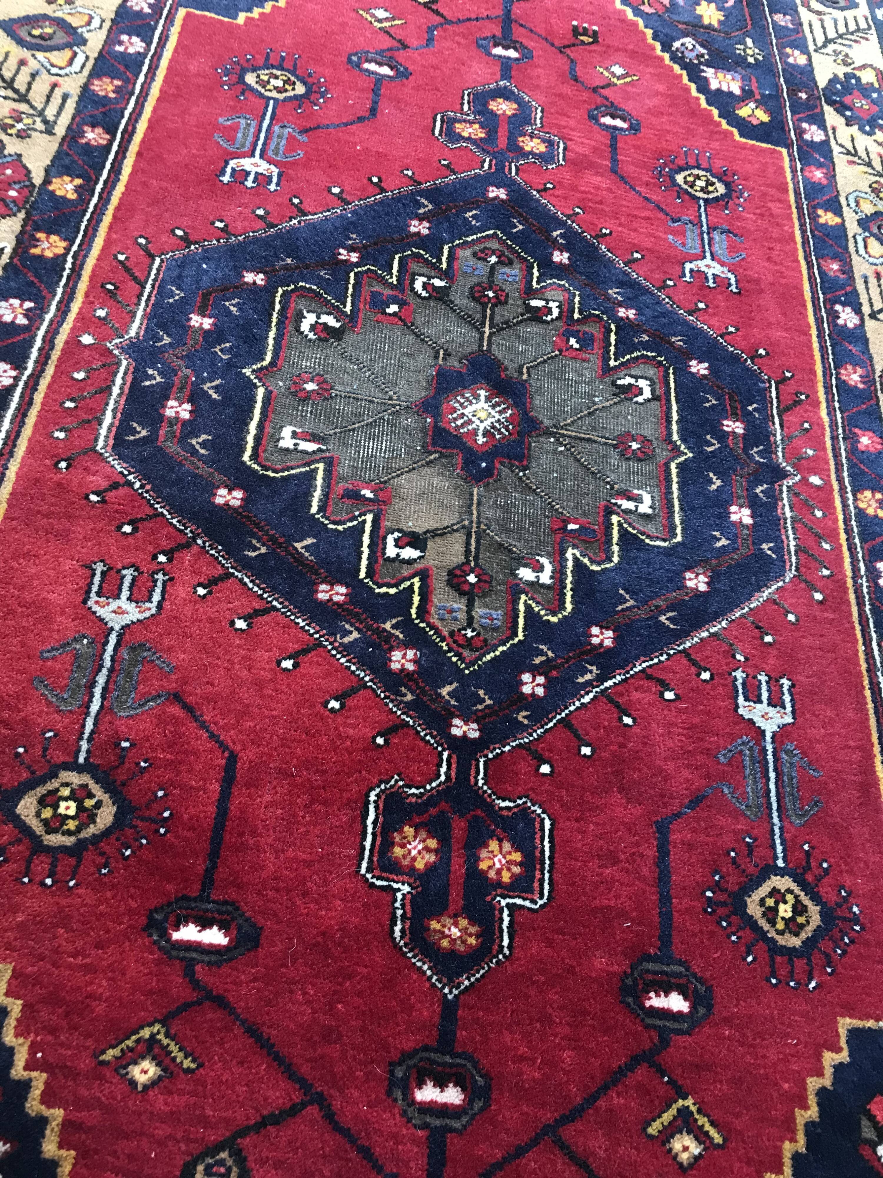 Turkish carpet handmade by Yahyahli tribe