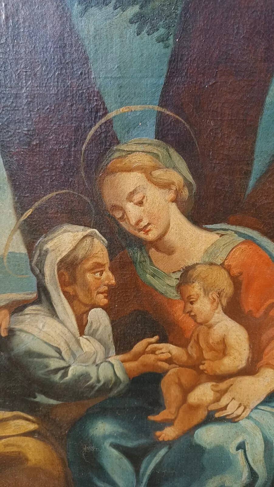 Antique Oil Painting on Canvas - Italian School 18