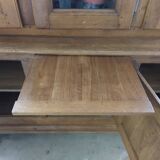 Library showcase two bodies in solid oak