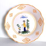 Plate in Nevers earthenware