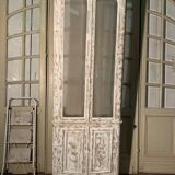 Showcase furniture style lacquered wood XX century