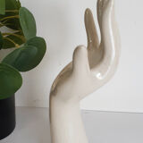 Baguier , soliflore , in pearly porcelain and gold