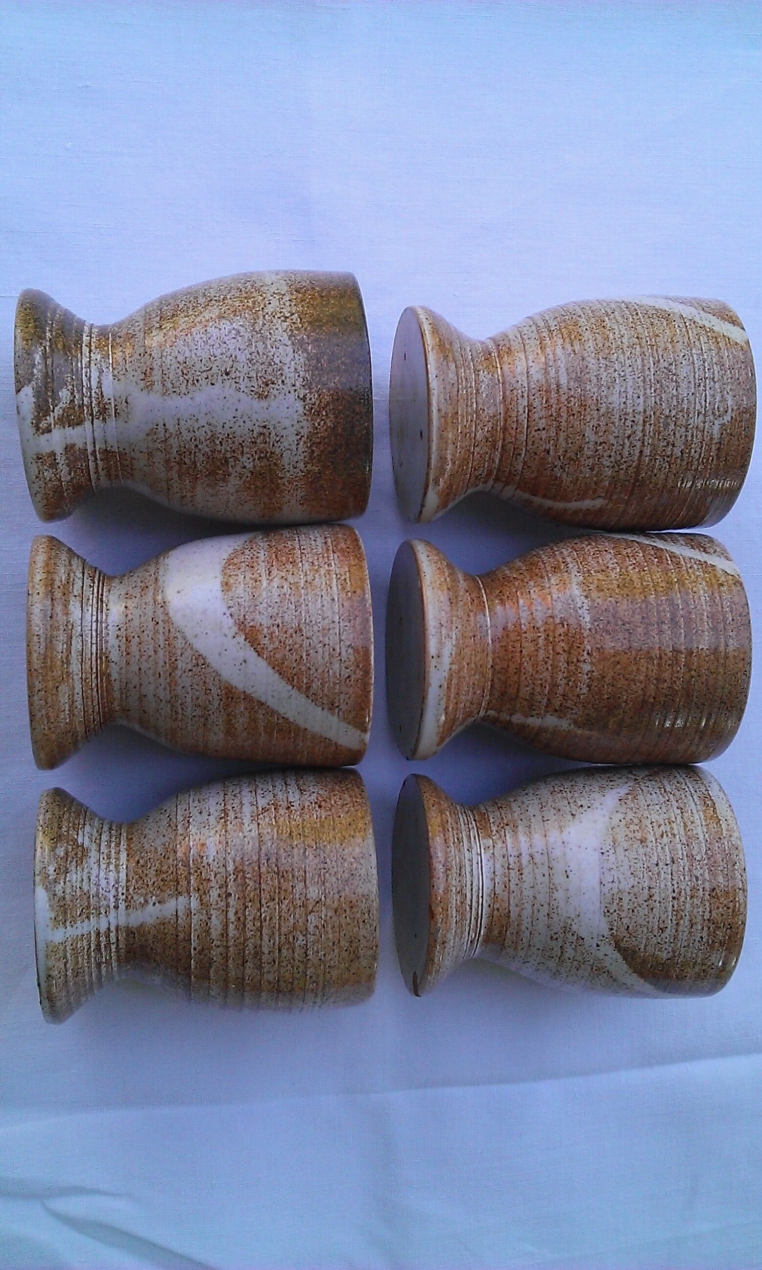 6 tasses café en terre cuite