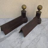 Pair of antique andirons