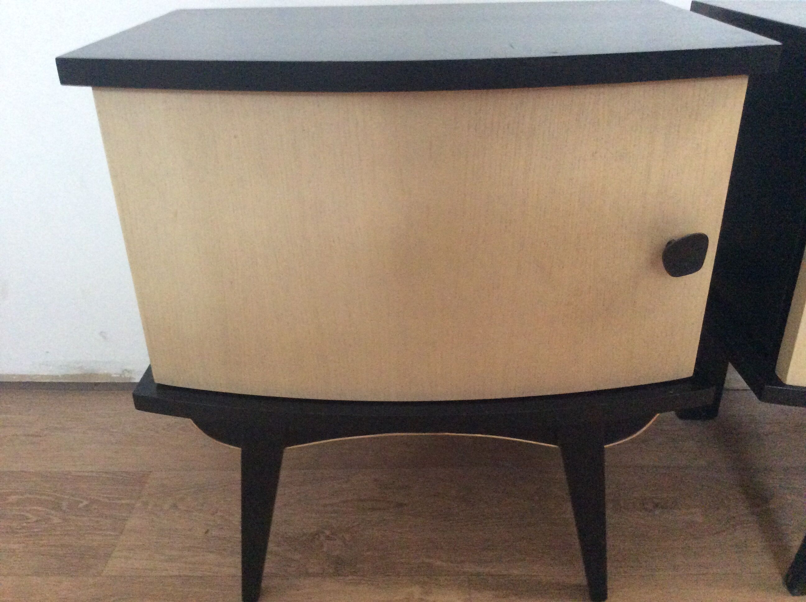 Pair of vintage wooden bedsides 1960