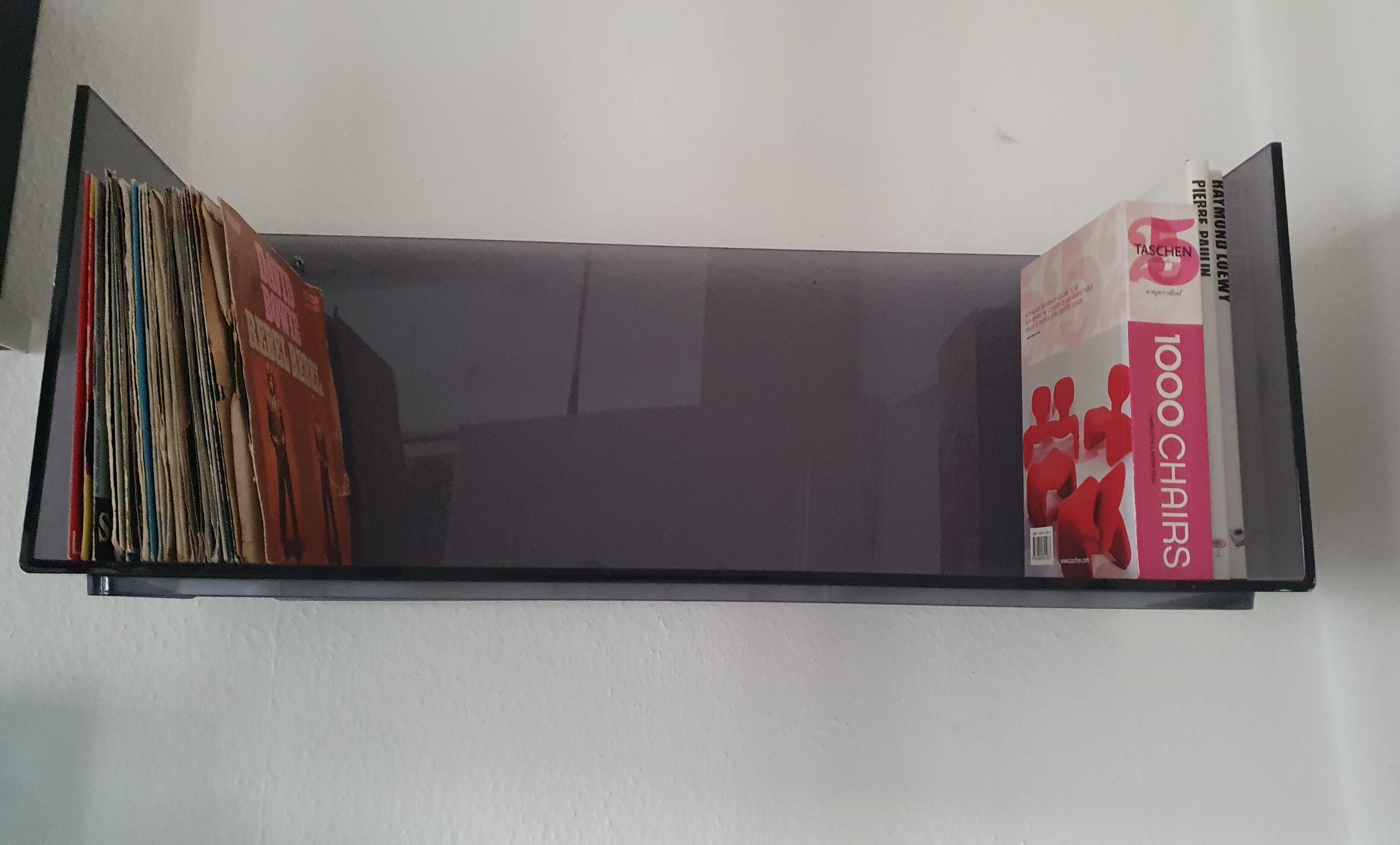 Plexiglas wall shelf