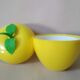 Seau à glaçons pomme jaune Veropam vintage 70's