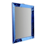 Mirror with coloured glass frame, Italy, circa 1950.