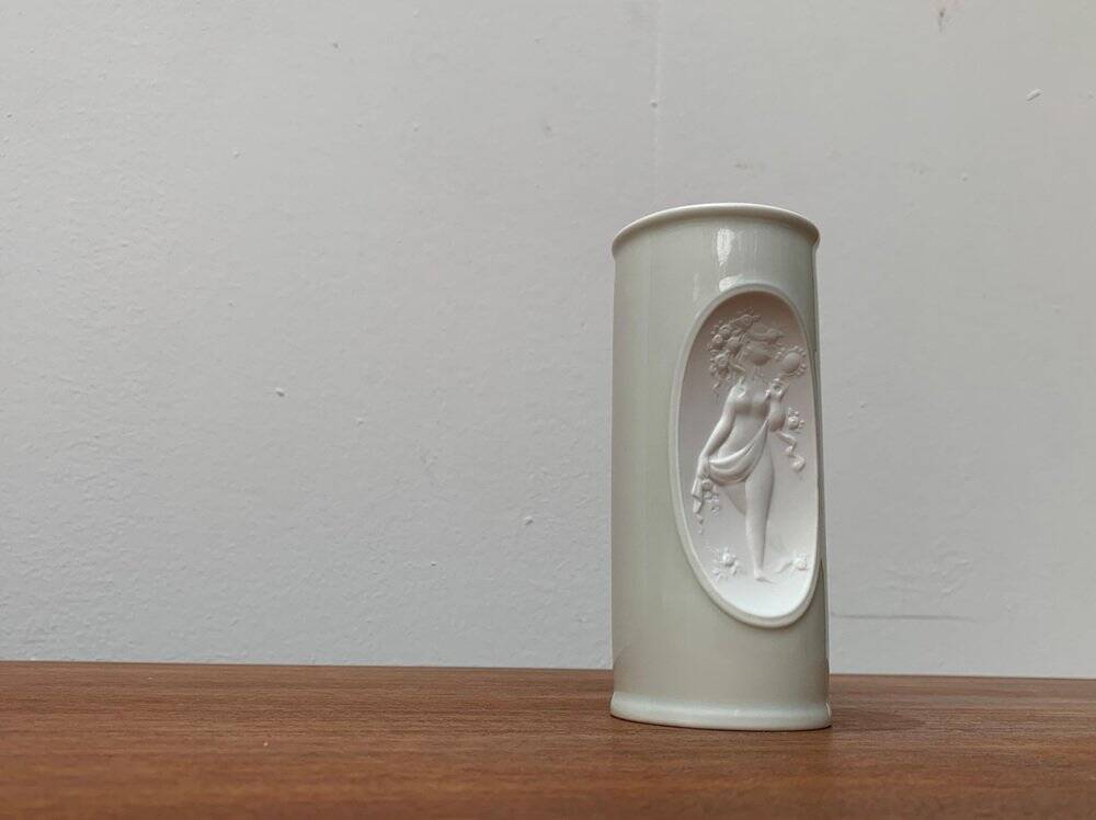 White porcelain vase from mid-century by Bjørn Wiinblad for Rosenthal.