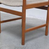 Set of 6 dining chairs in oak by Meubelatelier Vanda Watervliet, 1960s