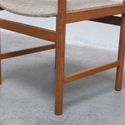 Set of 6 dining chairs in oak by Meubelatelier Vanda Watervliet, 1960s